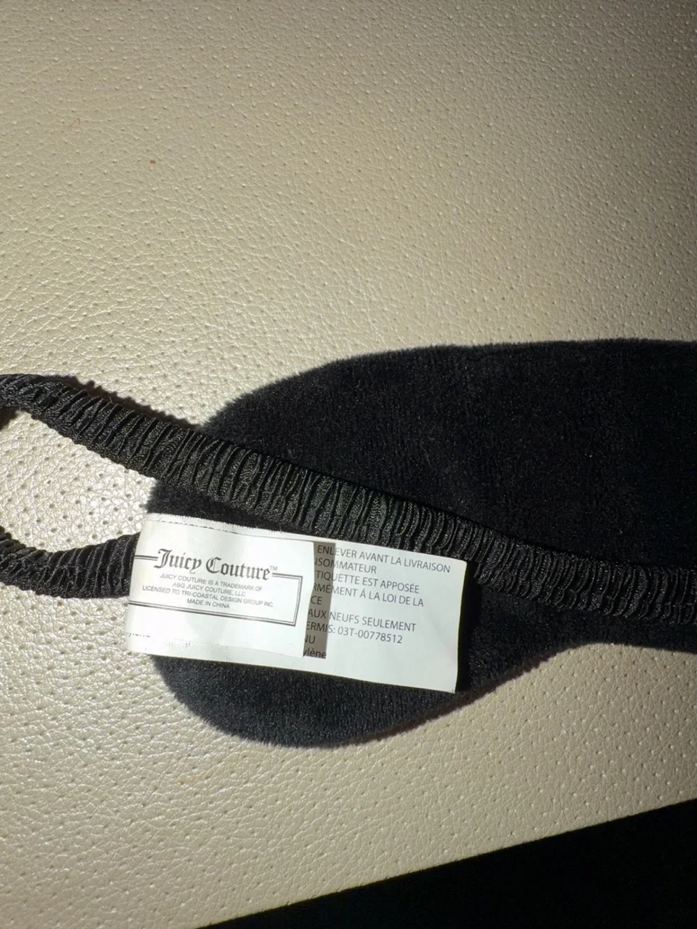Juicy Couture Black and Gold 'Juicy Dreams' Sleep Mask